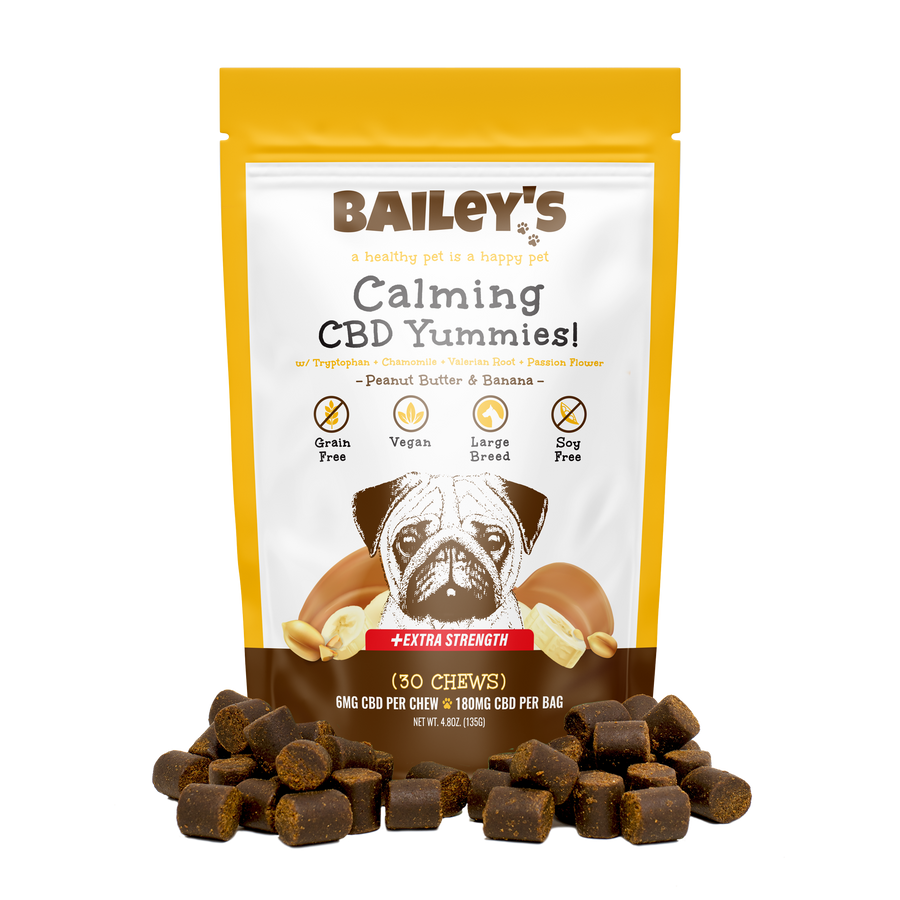 Peanut Butter & Banana Calming CBD Yummines for Pups!