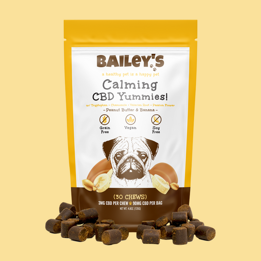 Peanut Butter & Banana Calming CBD Yummines for Pups!