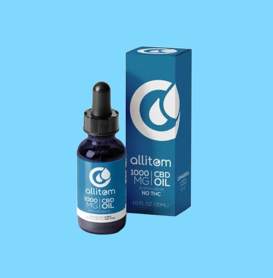 allitom Pure CBD Oil (THC-Free) - 30mL | 1000mg