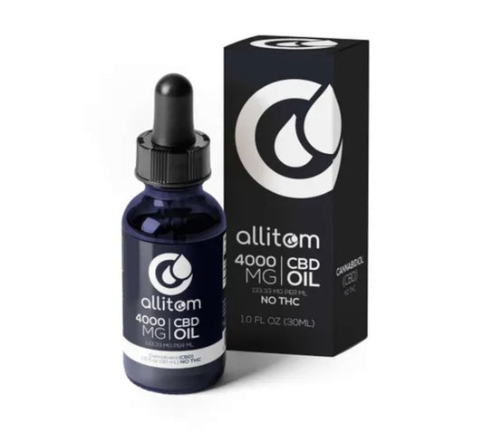 allitom Pure CBD Oil (THC-Free) - 30mL | 4000mg